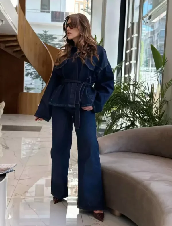 Lacivert Denim Takım